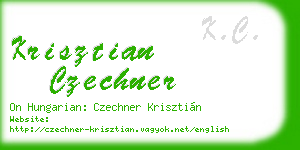 krisztian czechner business card